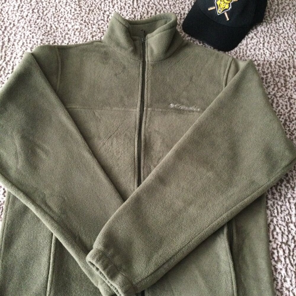 Columbia Fleece Jacket Green M - Picture 7 of 11